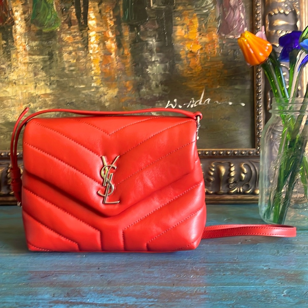 Saint Laurent Toy Lou Lou Matelasse Leather in Tangerine Orange 🍊